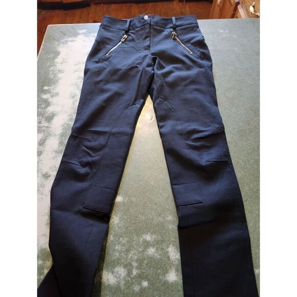 Veronica Beard Ellie Jodhpur black High Rise Skinny Riding Pants Zipper Pockets - Picture 5 of 5